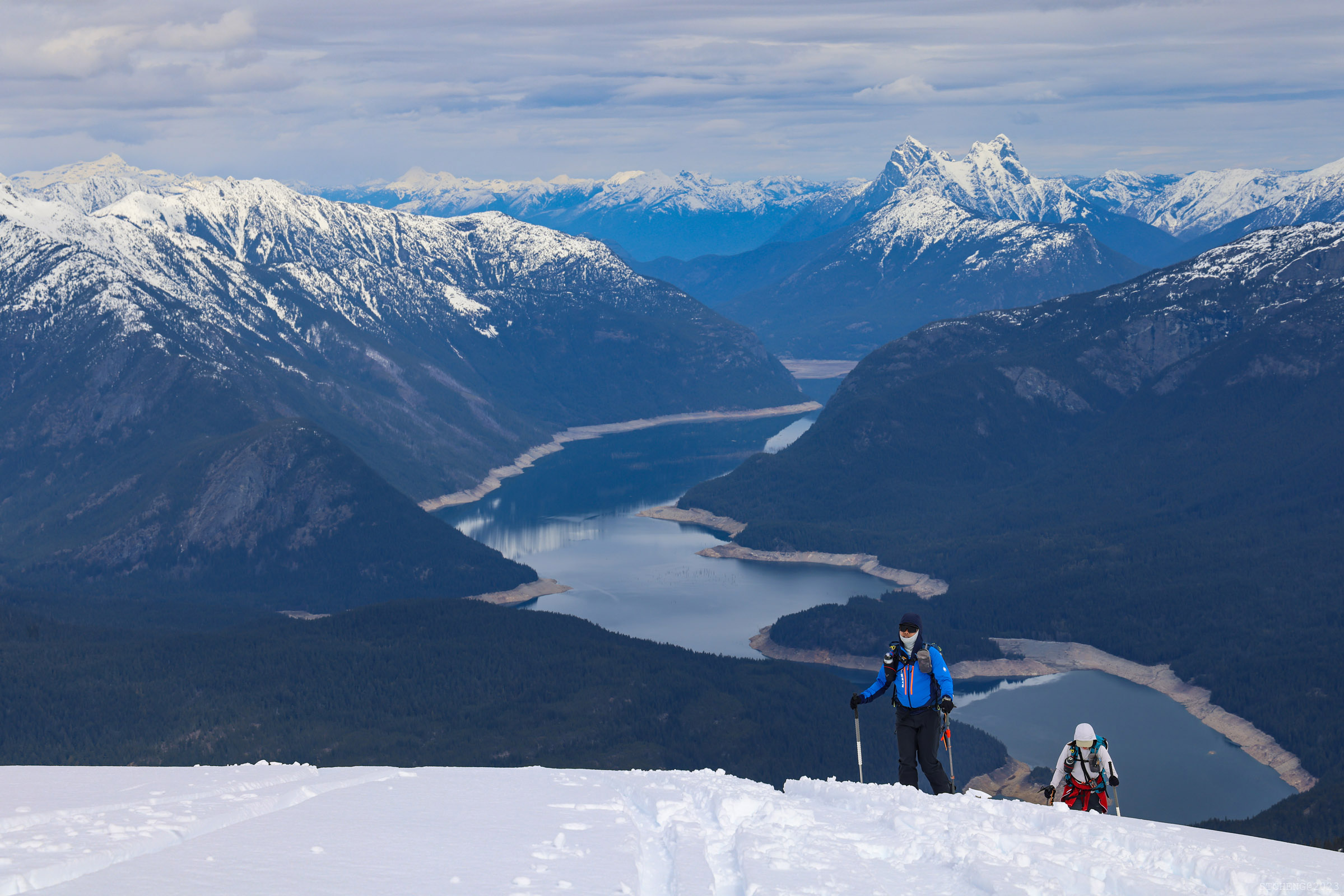 Touring up With Ross Lake as Background
